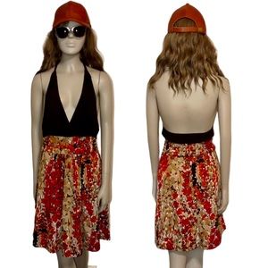 4/$20 • WRAPPER • Sexy Plunge Front Halter Mini Dress